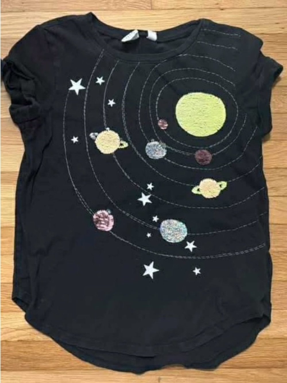 Space sequins shirt size 8